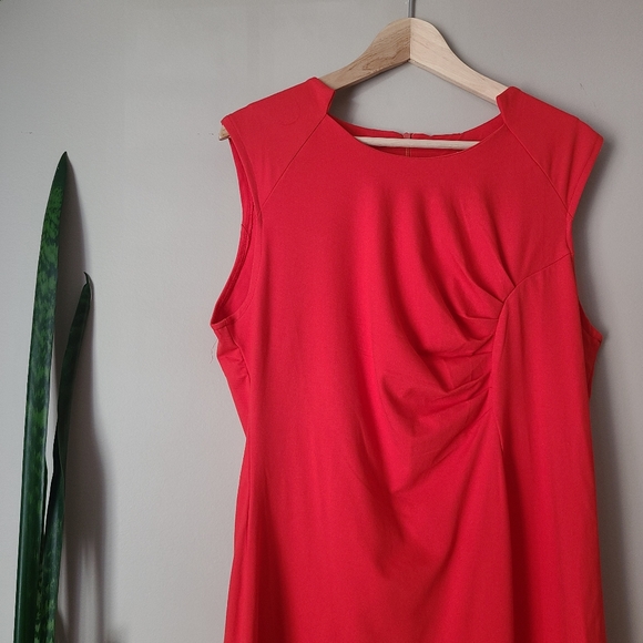 ANGVNS | Orange Stretchy Bodycon Cocktail Dress - Picture 2 of 7